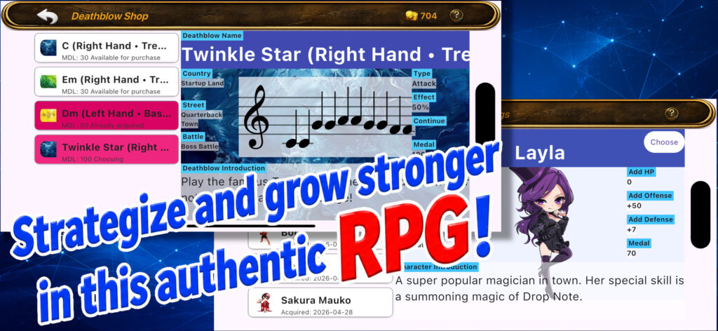 Strategize and grow stronger in an authentic RPG