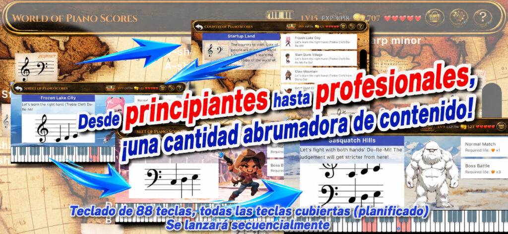 Desde principiantes hasta jugadores avanzados, enorme volumen de contenido