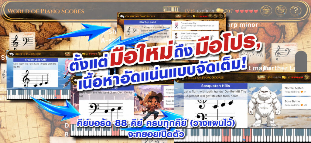 จากผู้เริ่มต้นถึงผู้เล่นขั้นสูง เนื้อหาปริมาณมหาศาล